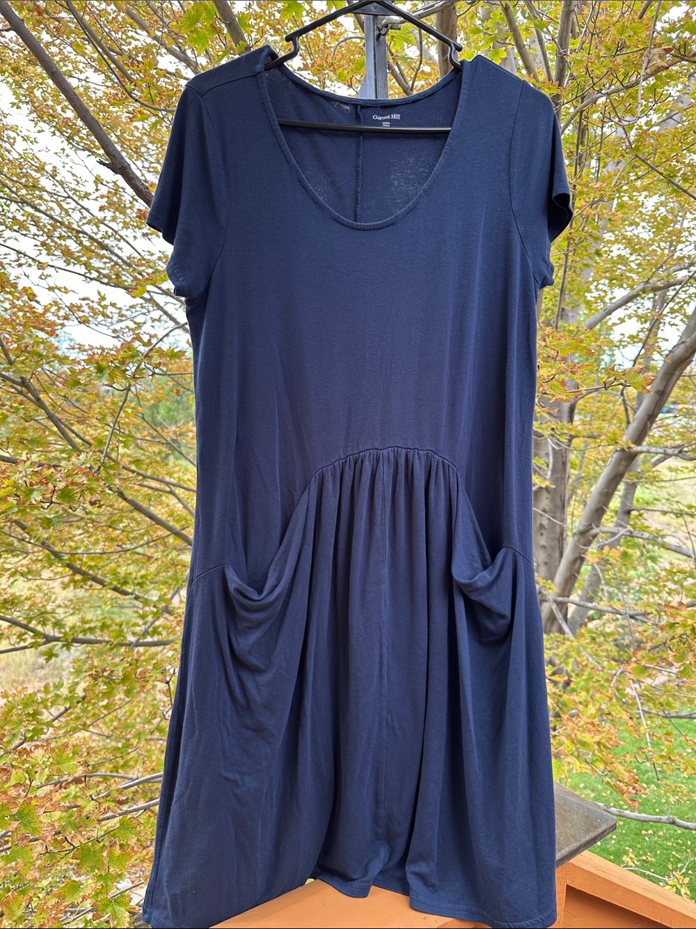 Midi Dress with Pockets [navy]